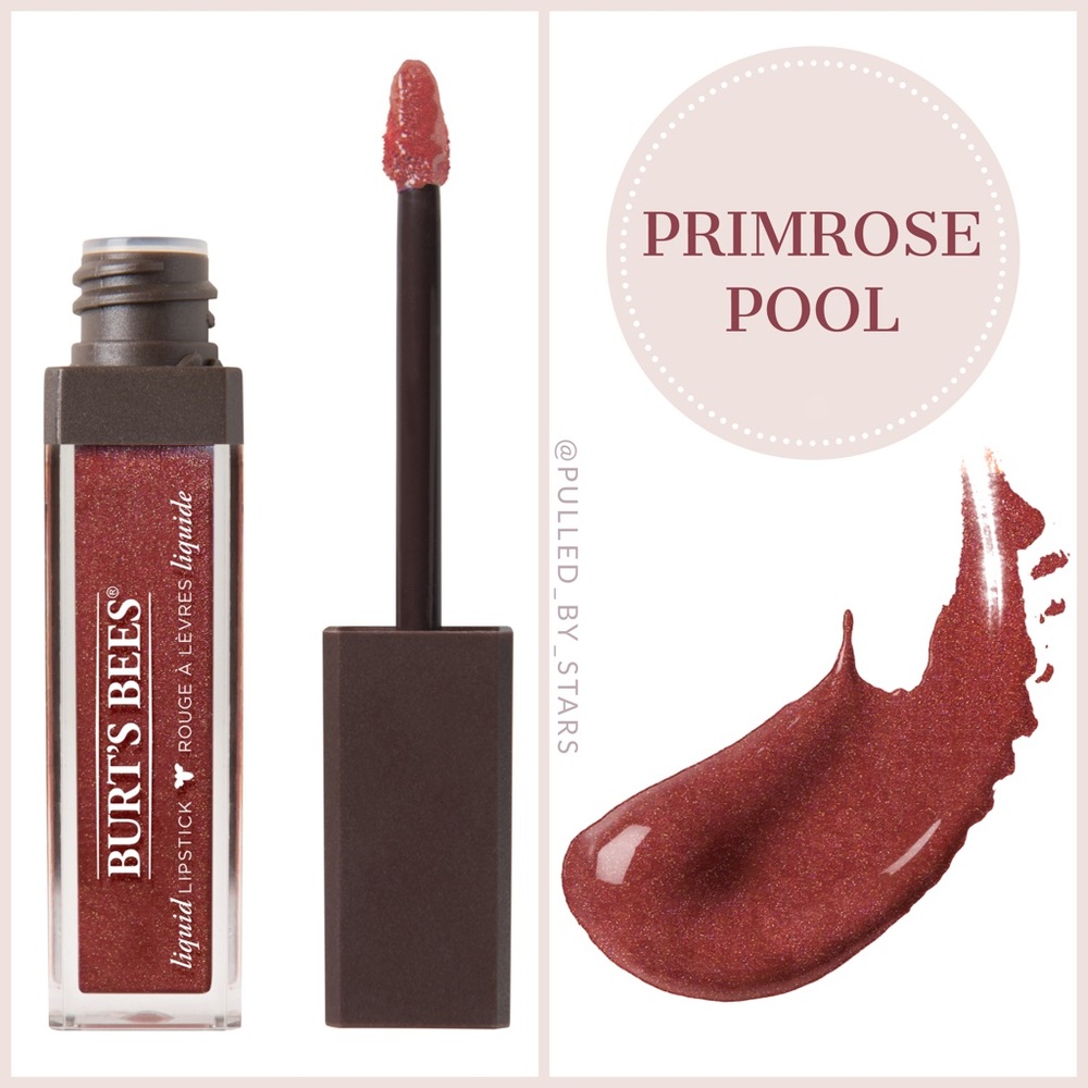 BURT'S BEES 100% Natural Moisturizing Liquid Lipstick - Primrose Pool - NWT!